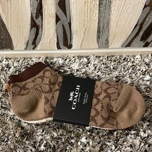 COACH Signature Ankle Length Socks NEW!